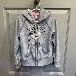 Roxy Teenie Wahine Grey Hoodie - Size M